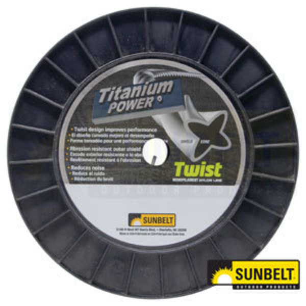 A & I Products Titanium Power Trimmer Line, .130" twist 7.1" x8" x8" A-B155130